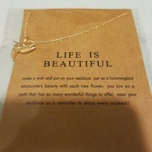 Hummingbirds necklace